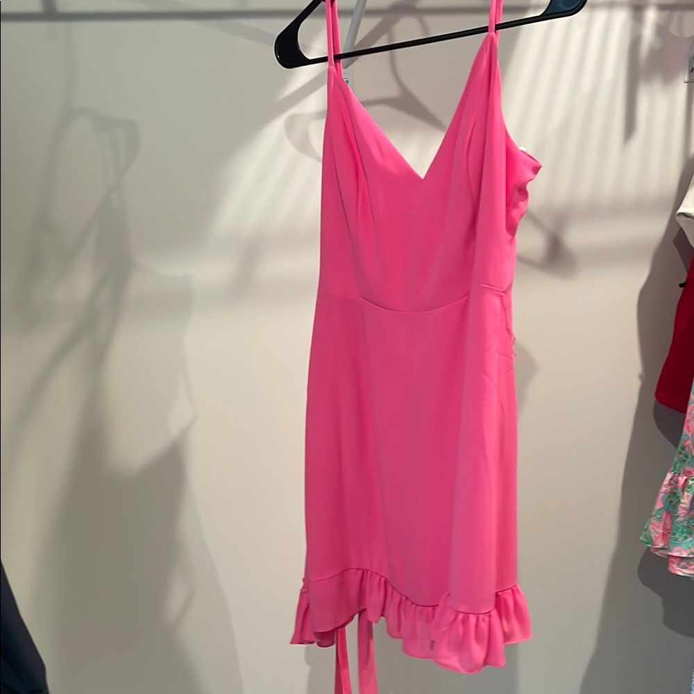 Lilly Pulitzer Pink Ruffled Mini Sundress